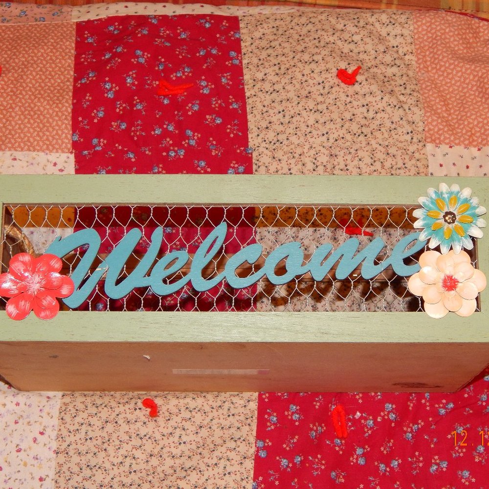 Welcome Decorative Bin/Box